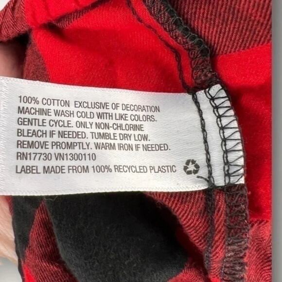 NEW Wondershop Women’s / Unisex -1X Buffalo Check Pajama Set Top & Bottom NWT - Picture 4 of 5